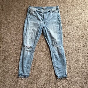 Studio Blue Skinny Jeans with Distressed Details